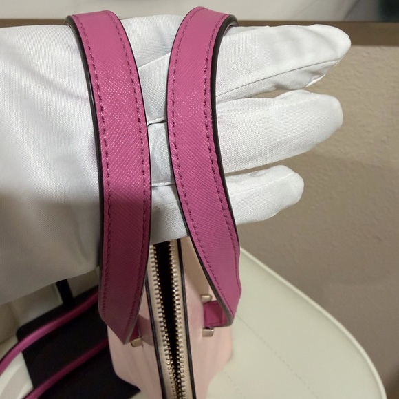 kate spade Pink Dome Satchel with Fuchsia Handles - Picture 13 of 13